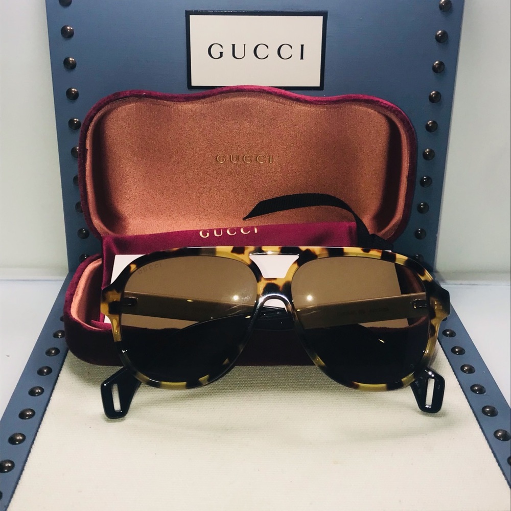 Aviator Acetate Gg0463s-005 Sunglasses - Picture 2 of 10